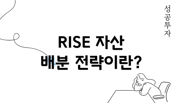 RISE 자산 배분 전략이란?