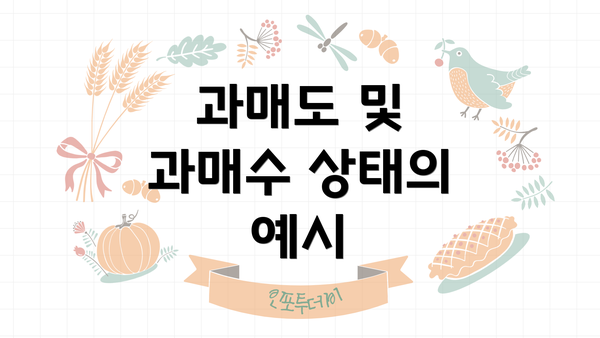 과매도 및 과매수 상태의 예시