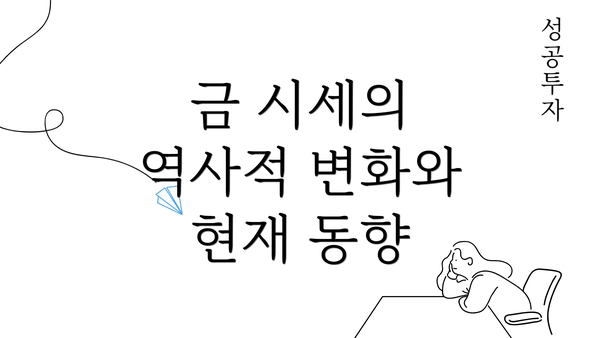 금 시세의 역사적 변화와 현재 동향