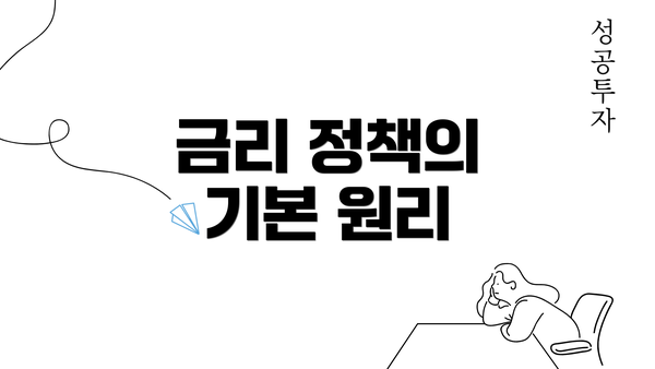 금리 정책의 기본 원리