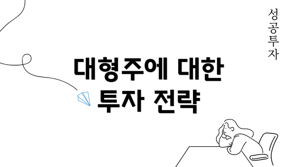 대형주에 대한 투자 전략