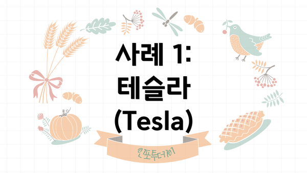 사례 1: 테슬라 (Tesla)