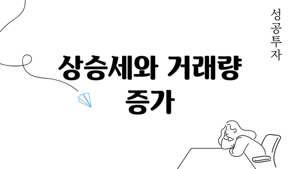 상승세와 거래량 증가