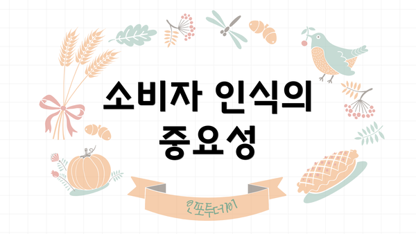 소비자 인식의 중요성