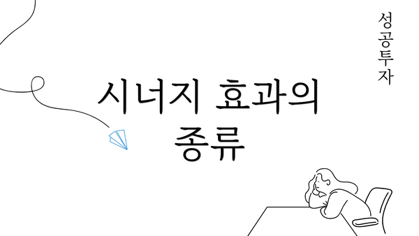 시너지 효과의 종류