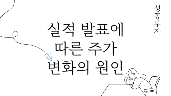 실적 발표에 따른 주가 변화의 원인