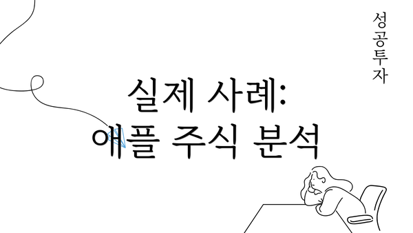 실제 사례: 애플 주식 분석