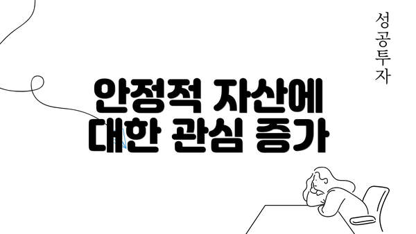 안정적 자산에 대한 관심 증가