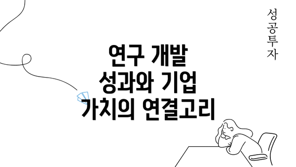 연구 개발 성과와 기업 가치의 연결고리