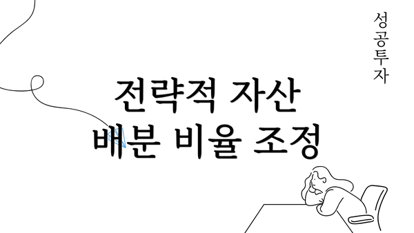 전략적 자산 배분 비율 조정