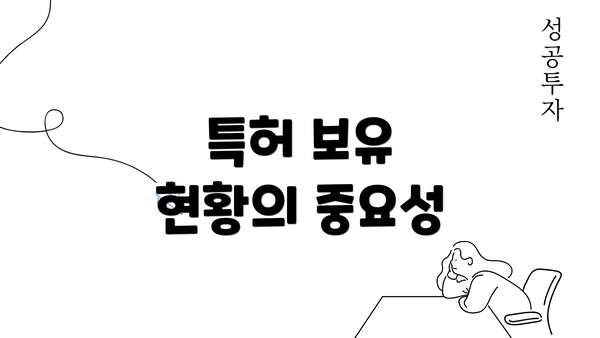 특허 보유 현황의 중요성