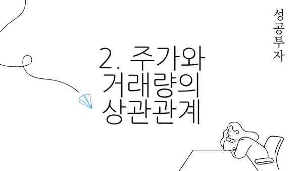 2. 주가와 거래량의 상관관계