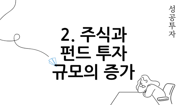 2. 주식과 펀드 투자 규모의 증가