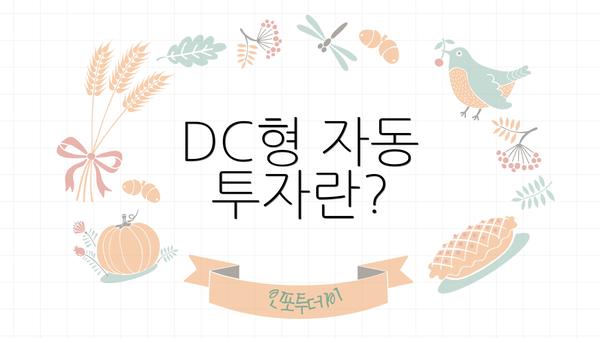 DC형 자동 투자란?