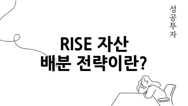 RISE 자산 배분 전략이란?