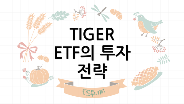 TIGER ETF의 투자 전략