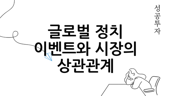 글로벌 정치 이벤트와 시장의 상관관계
