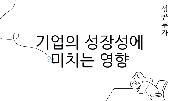 기업의 성장성에 미치는 영향