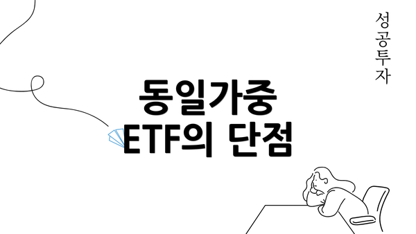 동일가중 ETF의 단점