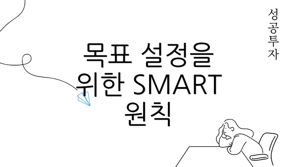 목표 설정을 위한 SMART 원칙