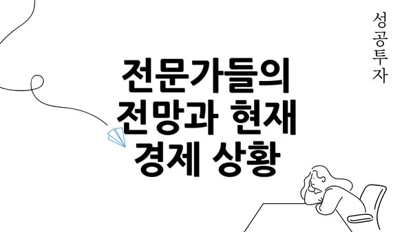 전문가들의 전망과 현재 경제 상황