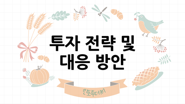 투자 전략 및 대응 방안