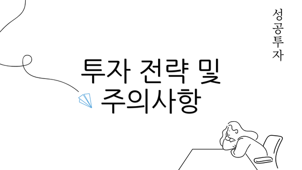 투자 전략 및 주의사항