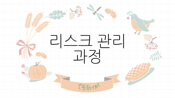 리스크 관리 과정