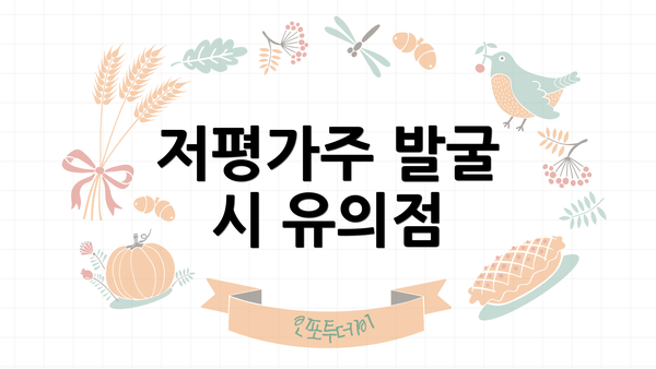 저평가주 발굴 시 유의점