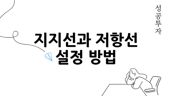 지지선과 저항선 설정 방법