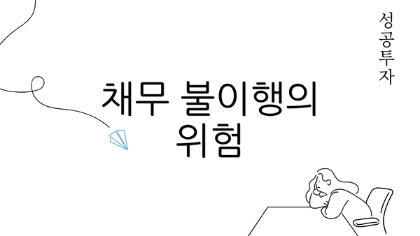 채무 불이행의 위험