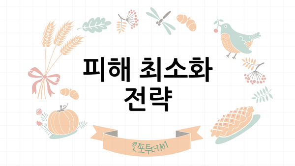 피해 최소화 전략